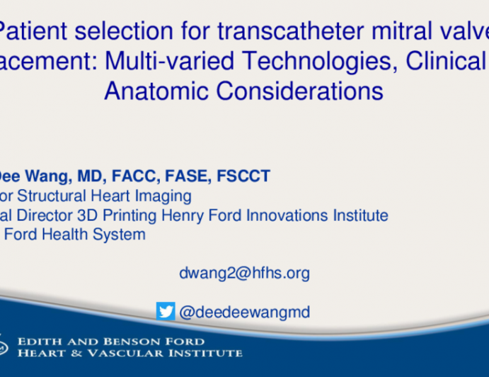 Patient Selection for Transcatheter Mitral Valve Replacement: Multivaried Technologies, Clinical and Anatomic Considerations