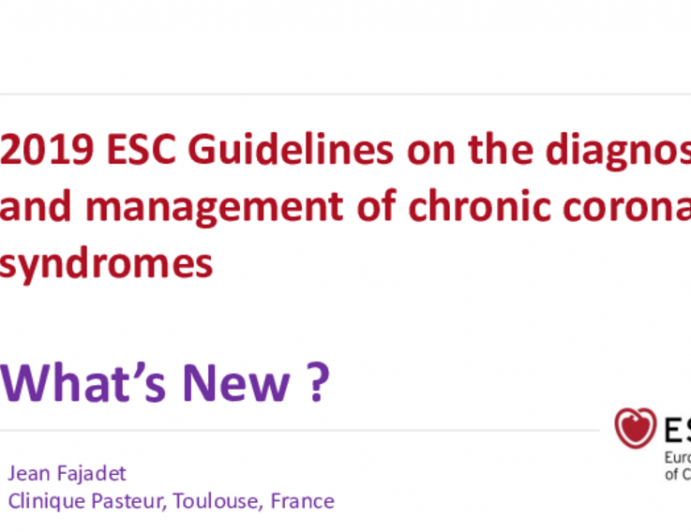 Revascularization in Stable CAD: What Do the New 2019 ESC Guidelines Recommend?