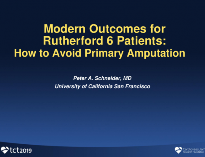 Modern Outcomes for Rutherford 6 Patients: How to Avoid Primary Amputation