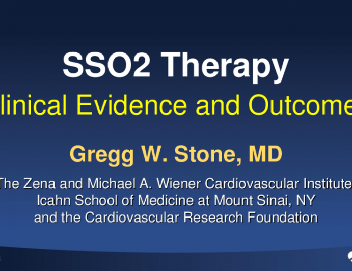 SSO2 Therapy: Clinical Evidence and Outcomes