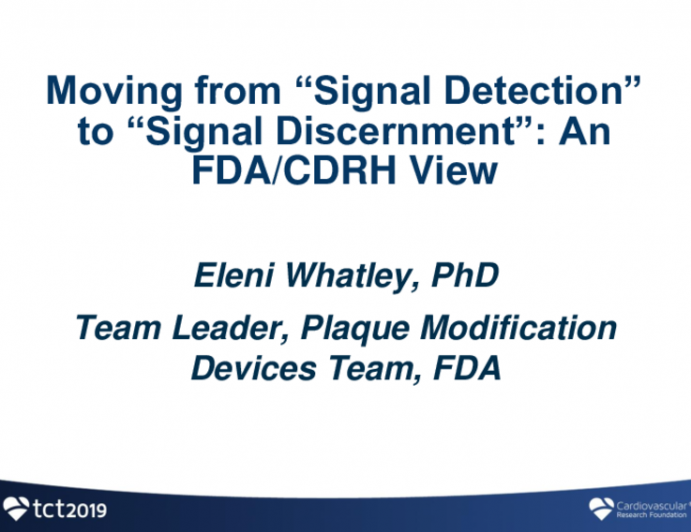 Moving From “Signal Detection” to “Signal Discernment”: An FDA View