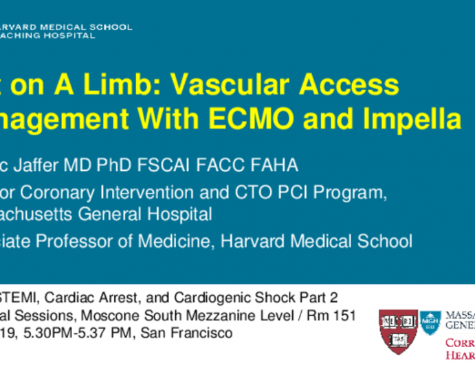 Out on a Limb: Vascular Access Management With ECMO and Impella