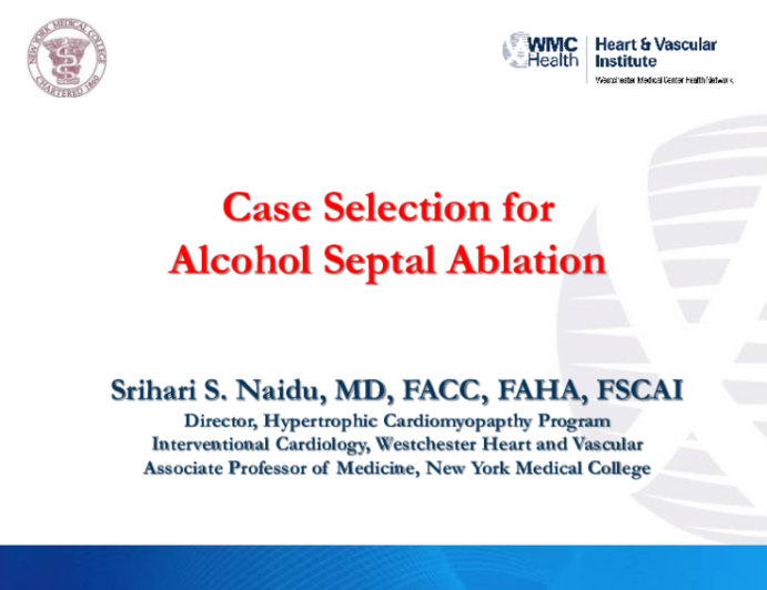 Case Selection for Alcohol Septal Ablation