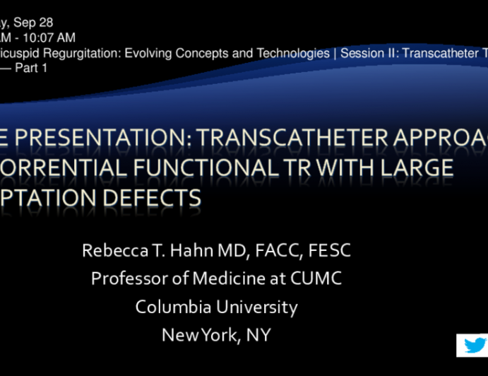 Case Presentation: Transcatheter Approach to Torrential Functional TR With Large Coaptation Defects