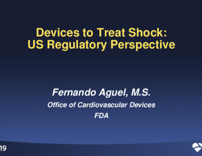 Devices to Treat Shock: Regulatory Perspectives