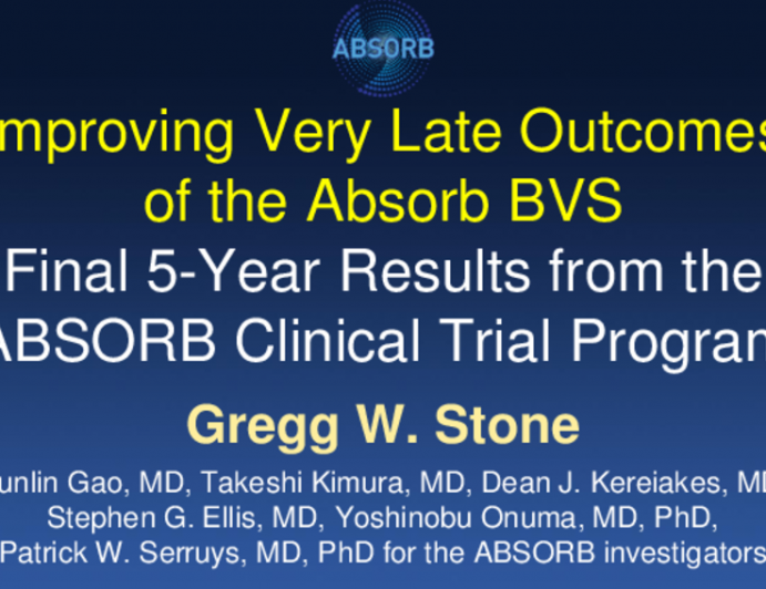 ABSORB 5-Year Pooled Analysis: Improving Very Late Outcomes of the Absorb Bioresorbable Scaffold in Coronary Artery Disease From 4 Randomized Trials