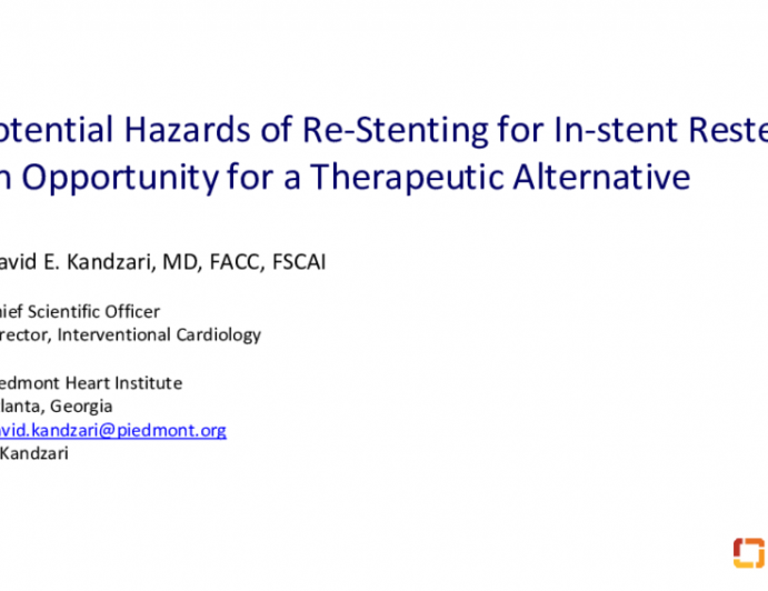 The Challenges and Hazards of Re-Intervention and Stenting