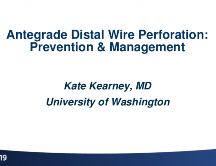 Antegrade Distal Wire Perforations: Prevention and Management