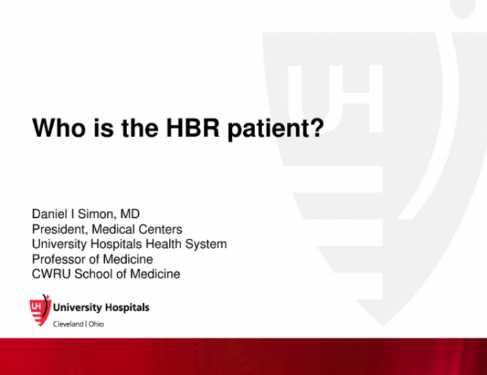 Who is the High Bleeding Risk Patient?