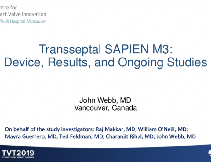 Transseptal V: M3 — Device Description, Results, and Ongoing Studies