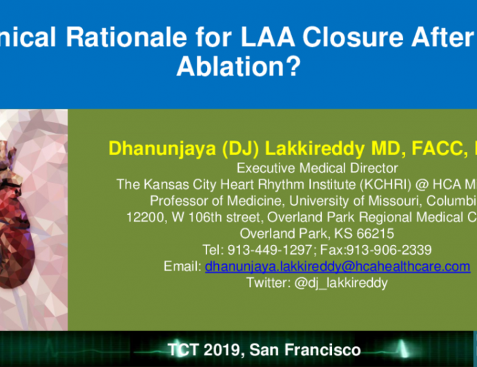 Clinical Rationale for LAA Closure After AF Ablation