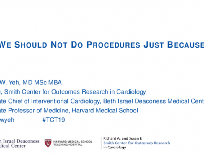 Debate 2: Should CTO PCI Be Performed in Most Patients With Multivessel Disease? - No, We Should Not Do Procedures Just Because We Can: Show Me the Data!