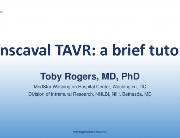 When Transfemoral Is NOT an Option for TAVR, I Prefer... - Transcaval TAVR: A Brief Tutorial