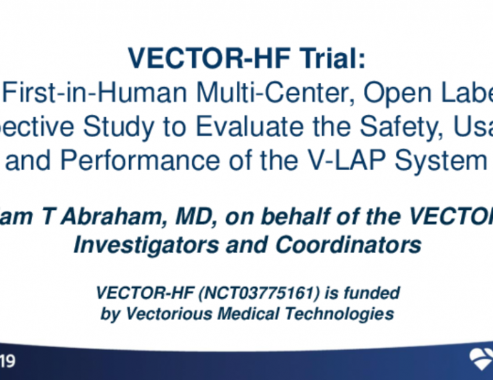 Featured Technological Trends - A First-in-Human, Multicenter Open-Label Prospective Study to Evaluate the Safety, Usability, and Performance of the V-Lap System