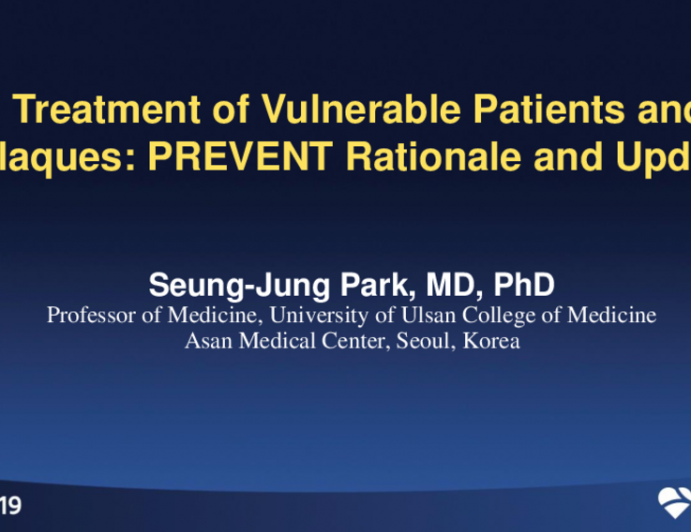 Treatment of Vulnerable Patients and Plaques: PREVENT Rationale and Update