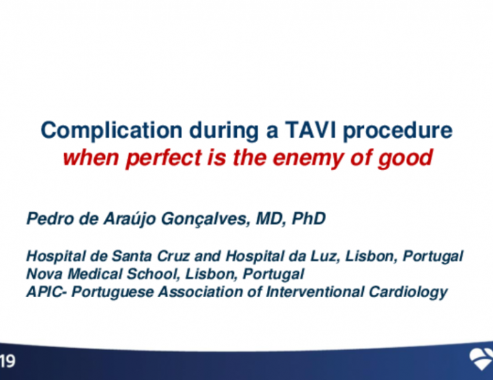 Complication During TAVI Procedure
