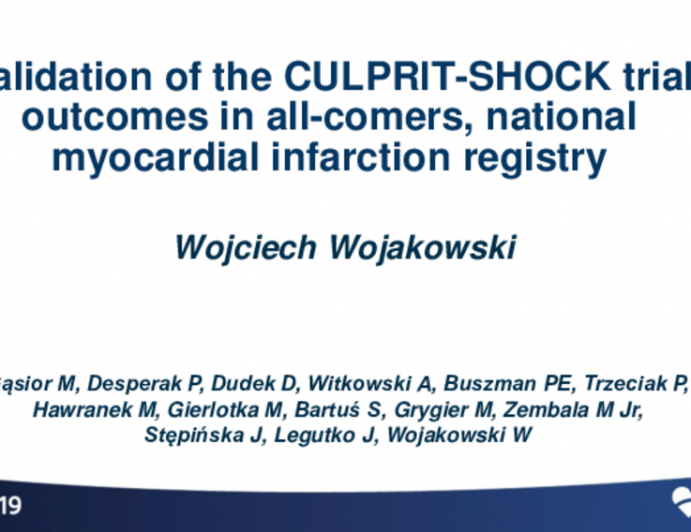 Multivessel Intervention in Shock: Validation of the CULPRIT-SHOCK Trial Outcomes in a National Myocardial Infarction Registry