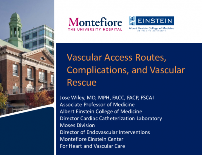 Vascular Access Routes, Complications, and Vascular Rescue