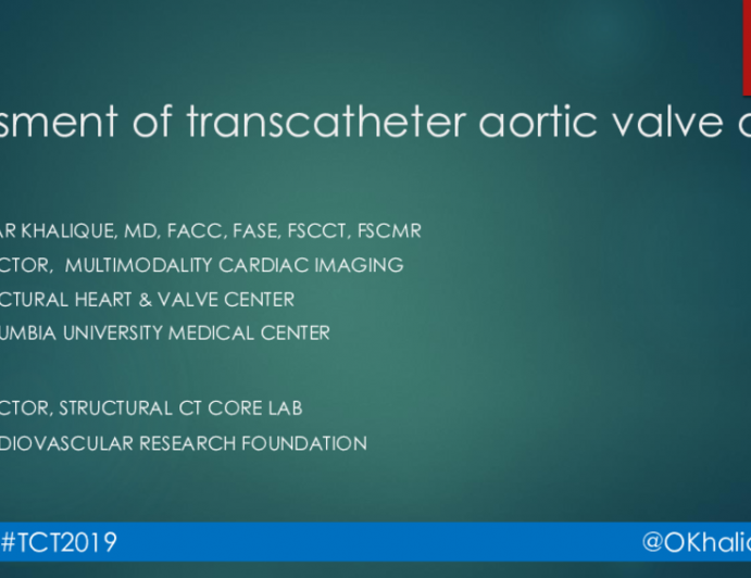 Assessment of Transcatheter Aortic Valve Area