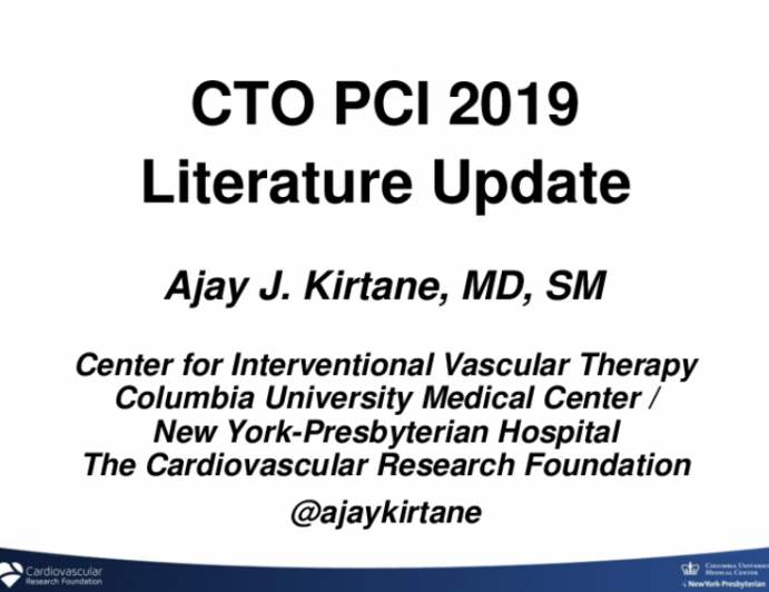 CTO PCI 2019 Literature Update