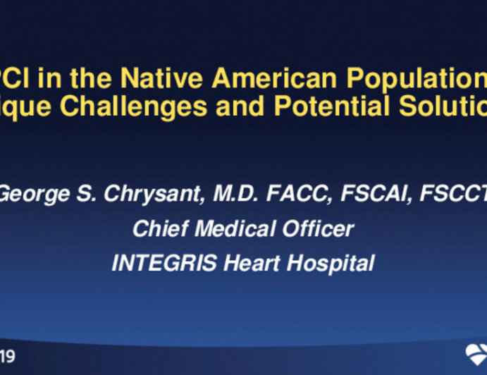 PCI in the Alaskan Native/American Indian Population: Unique Challenges and Potential Solutions