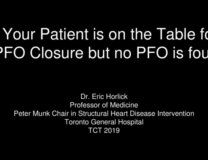 Case Presentation (With Discussion): Your Patient Is on the Table for PFO Closure, but No PFO Is Found