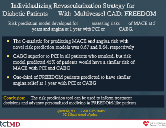 Individualizing Revascularization Strategy for Diabetic Patients With Multivessel CAD: FREEDOM
