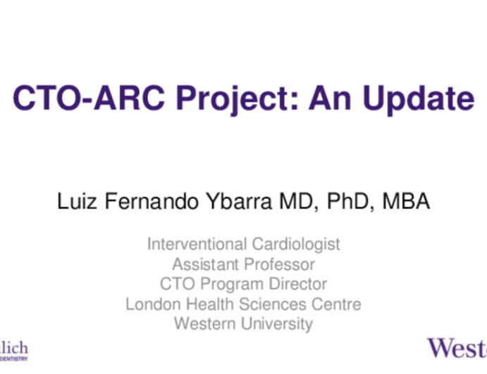 CRF Sponsored CTO-ARC Project: An Update