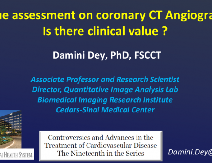Plaque assessment on coronary CT Angiography: Is there clinical value ?