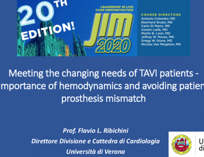 Meeting the changing needs of TAVI patients - importance of hemodynamics and avoiding patient prosthesis mismatch
