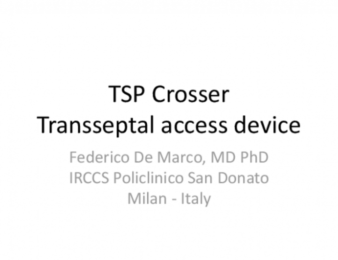 TSP Crosser Transseptal access device