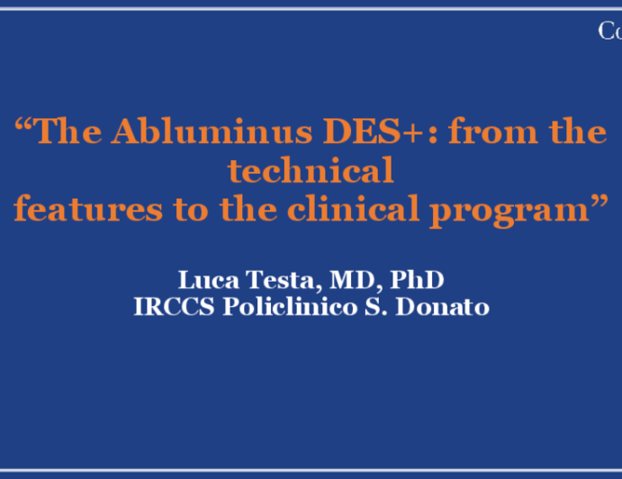 The Abluminus DES+: from the technical features to the clinical program