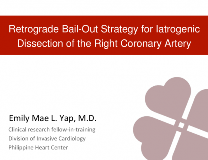 Retrograde Bail-Out Strategy for Iatrogenic Dissection of the Right Coronary Artery
