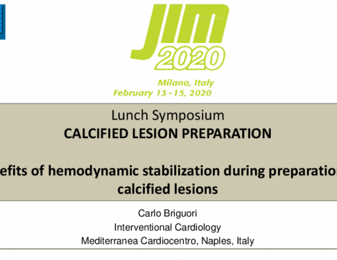 Benefits of hemodynamic stabilization during preparation of calcified lesions