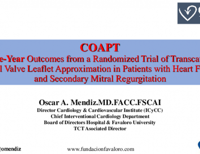 COAPT Three-Year Outcomes from a Randomized Trial of Transcatheter Mitral Valve Leaflet Approximation in Patients with Heart Failure and Secondary Mitral Regurgitation 