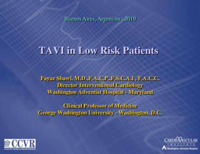 TAVI in Low Risk Patients