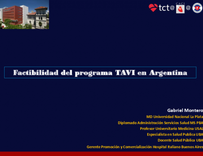 Factibilidad del programa TAVI en Argentina