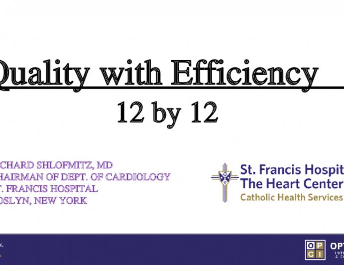 Quality with Efficiency 12 by 12