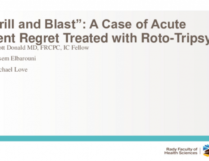 TCT 535: “Drill and Blast”: A Case of Acute Stent Regret Treated With Roto-Tripsy
