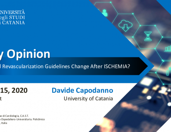 In My Opinion: How Should Revascularization Guidelines Change After ISCHEMIA?