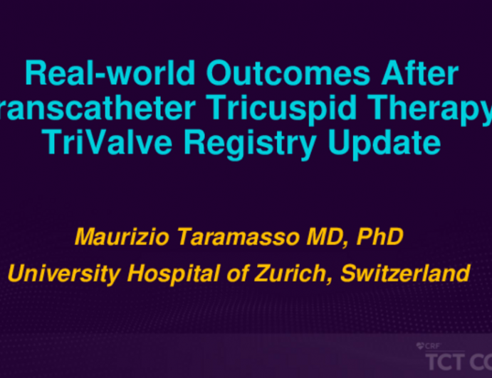 Real-world Outcomes After Transcatheter Tricuspid Therapy: TriValve Registry Update