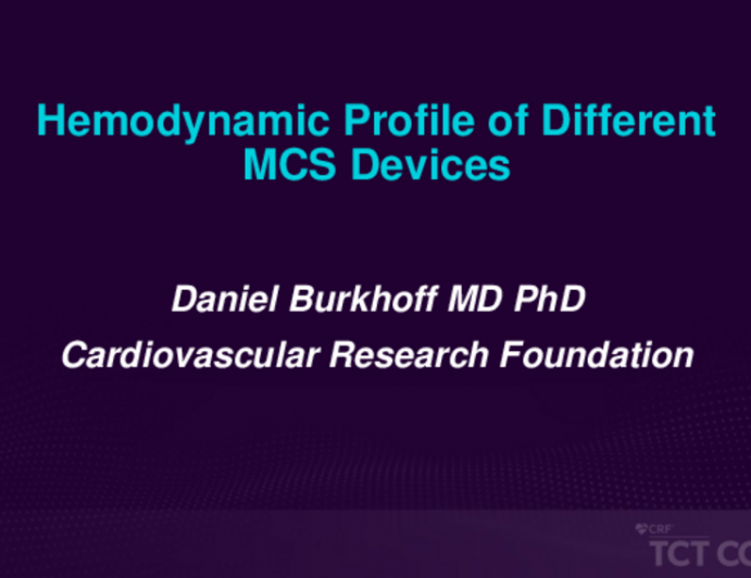 Hemodynamic Profile of Different MCS Devices