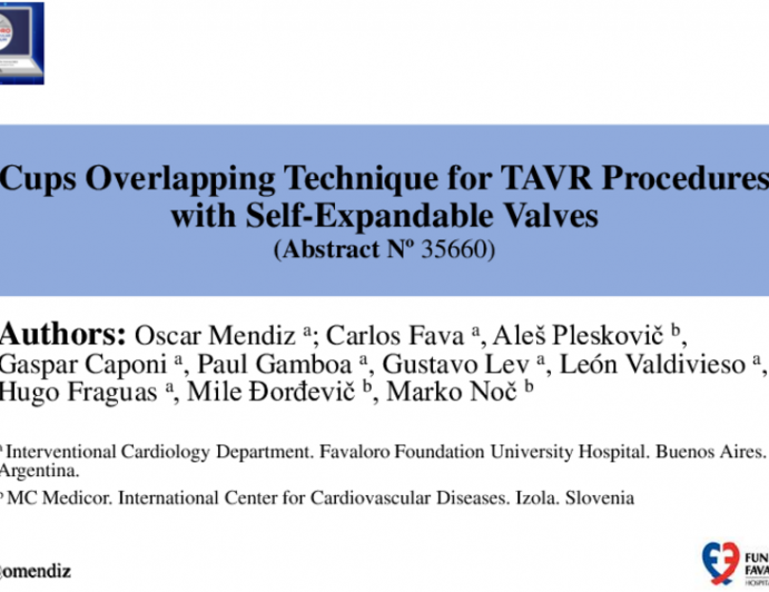 TCT 129: Cups Overlapping Technique for TAVR Procedures With Self-Expandable Valves