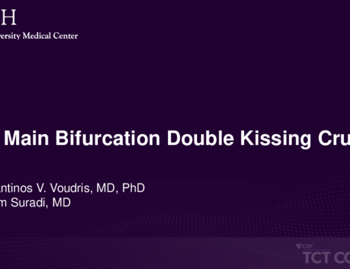 TCT 616: Left Main Bifurcation Stenting Using Double Kissing Crush