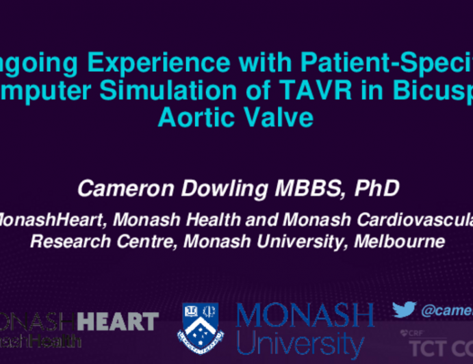 TCT 121: Ongoing Experience With Patient-Specific Computer Simulation of Transcatheter Aortic Valve Replacement in Bicuspid Aortic Valve