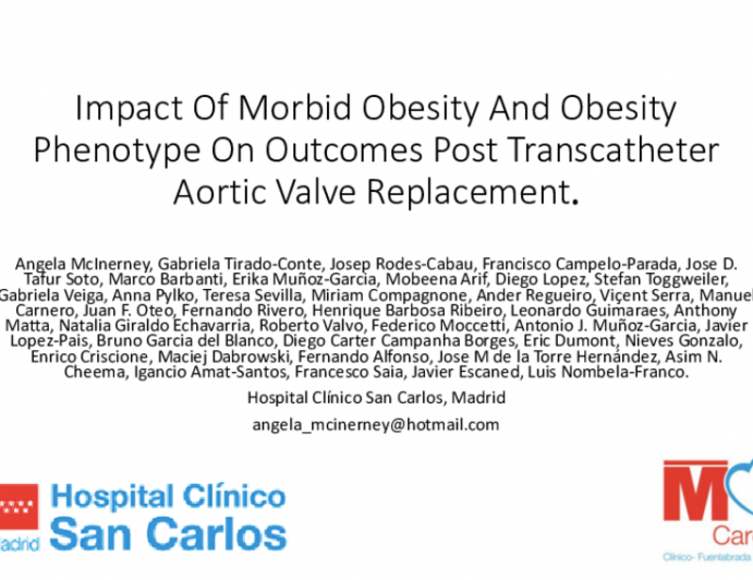 TCT 088: Impact of Morbid Obesity And Obesity Phenotype on Outcomes post Transcatheter Aortic Valve Replacement