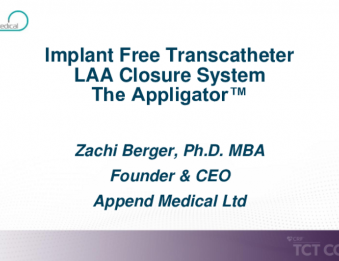 Suture-Based Implant-less LAA Closure (Append Medical)