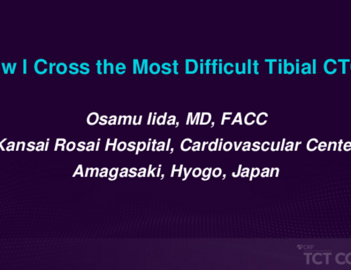 How I Cross the Most Difficult Tibial CTOs