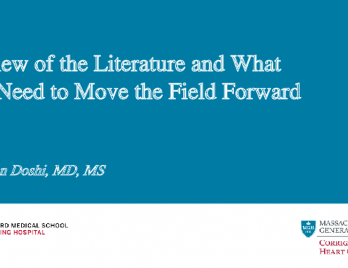 Review of the Literature and What We Need to Move the Field Forward