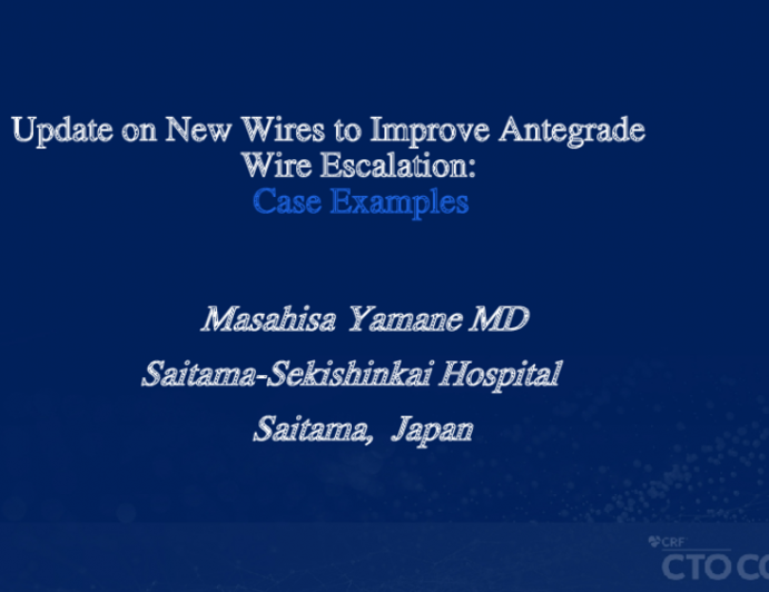 Update on New Wires to Improve Antegrade Wire Escalation:
